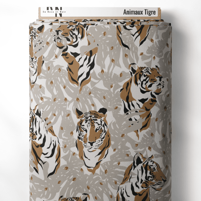 Tissu animaux tigre