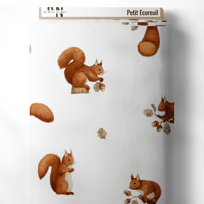 Tissu petit écureuil