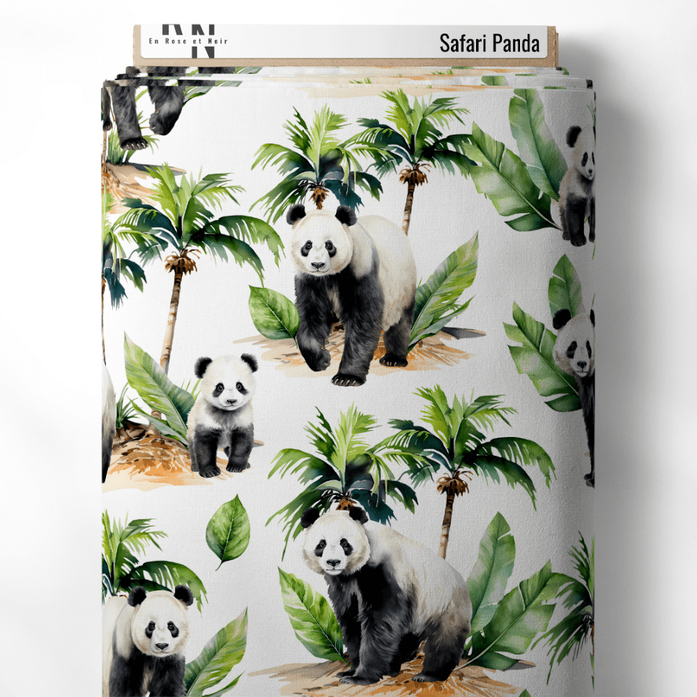 Tissu safari panda