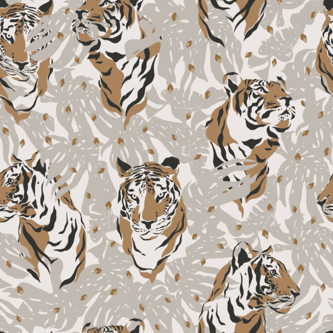 Tissu animaux tigre