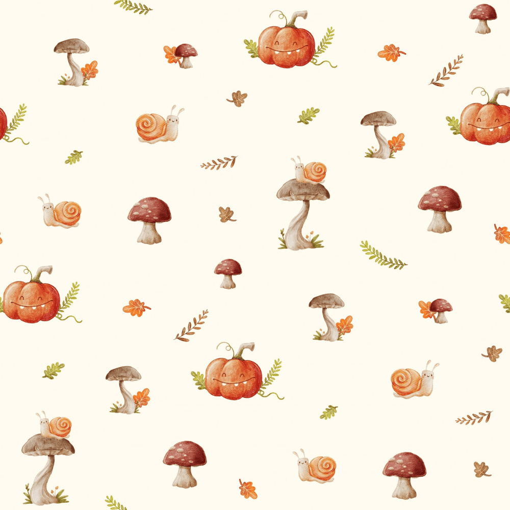Tissu champignon d'automne