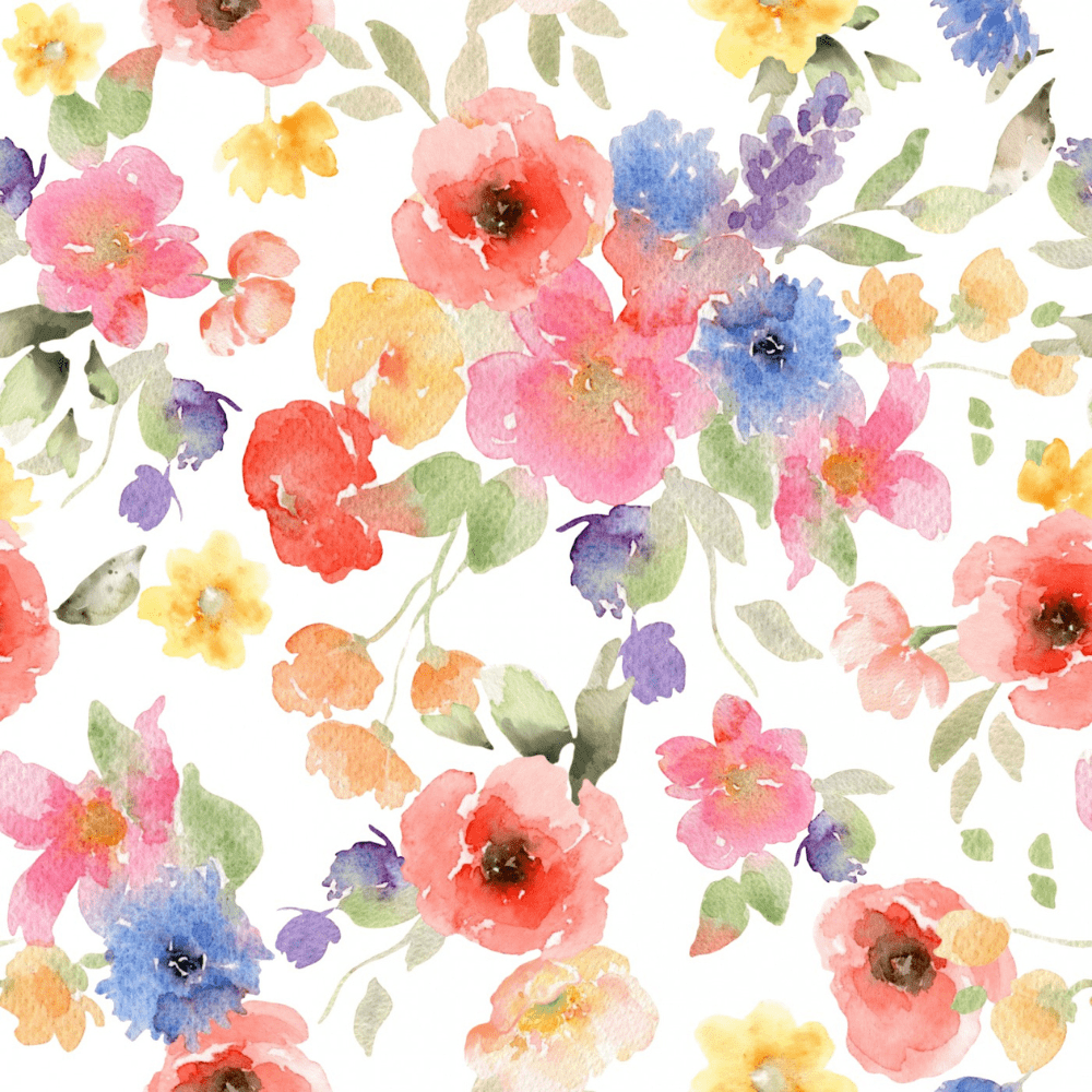 Tissu fleurs pastel